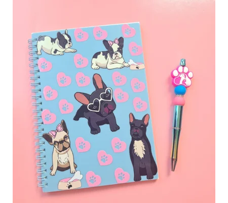 French Bulldog Notebook and Pen Bundle