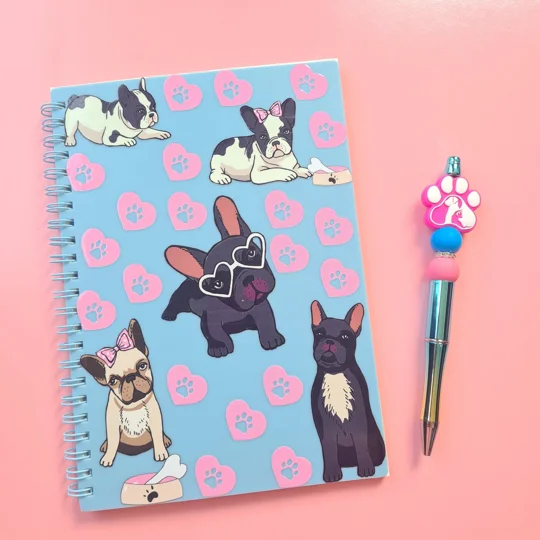 French Bulldog Notebook and Pen Bundle