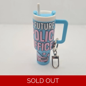 Future Police Officer Mini Tumbler Keychain