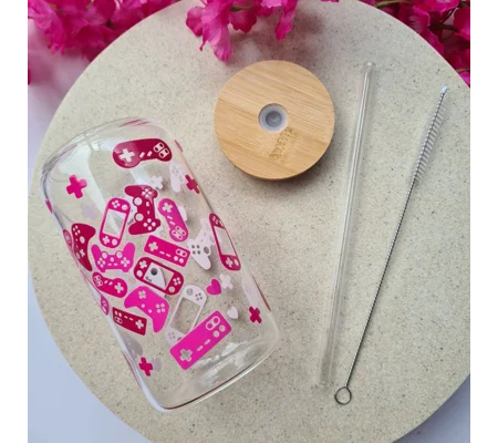 Gamer Girl Glass Cup