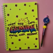Gemini Star Sign Notebook and Pen Bundle