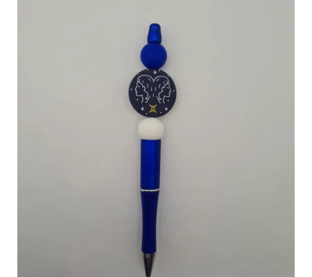 Gemini Star Sign Silicone Bead Pen