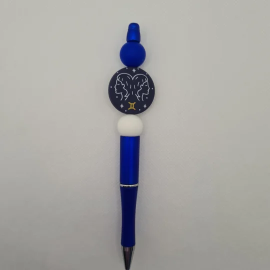 Gemini Star Sign Silicone Bead Pen