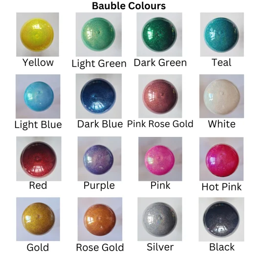 Personalised Glitter Baubles