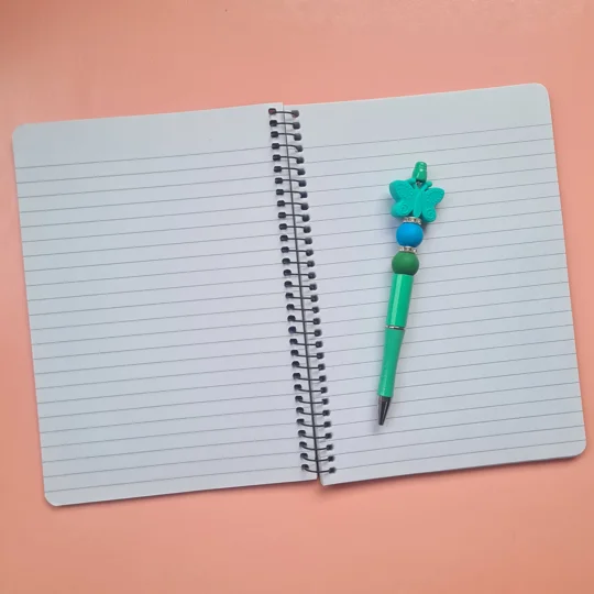 Green Butterflies Notebook and Pen Bundle