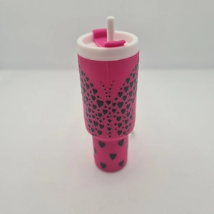 Heart Butterfly Mini Tumbler Keychain