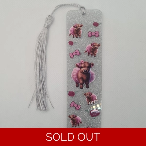Highland Cow Bows Bookmark