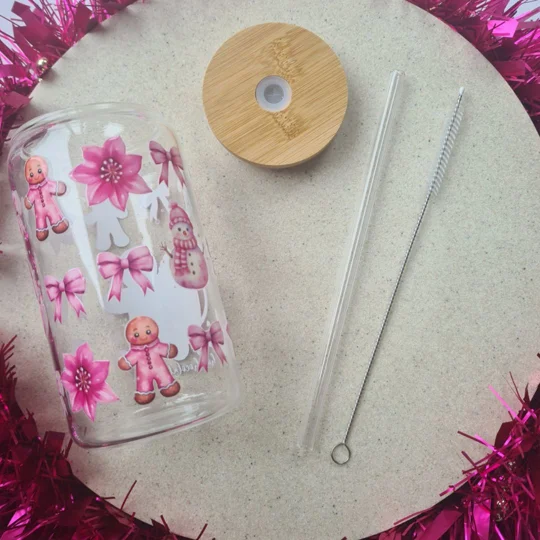 Hot Chocolate Season Glass Cup