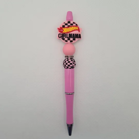 Hot Mess Girl Mama Silicone Bead Pen