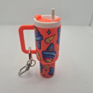 Ice Cream Mini Tumbler Keychain