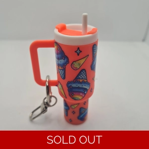 Ice Cream Mini Tumbler Keychain