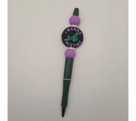 I Wanna Facetime Silicone Bead Pen