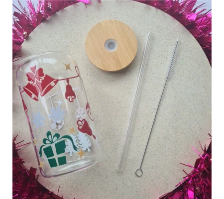 Jingle Bells Glass Cup