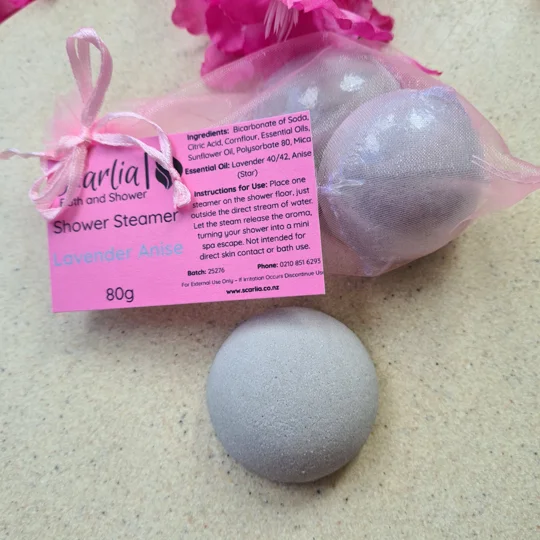 Lavender and Anise Shower Steamers 80g