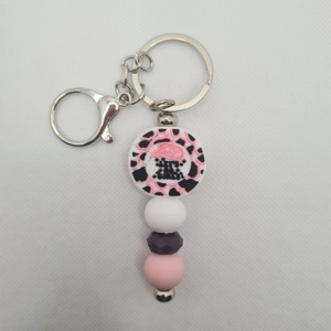 Let’s Go Girls Silicone Bead Keychain
