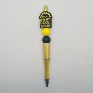 Little Miss Fucking Sunshine Silicone Bead Pen