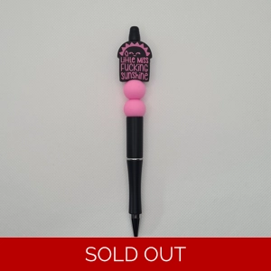 Little Miss Fucking Sunshine Silicone Bead Pen