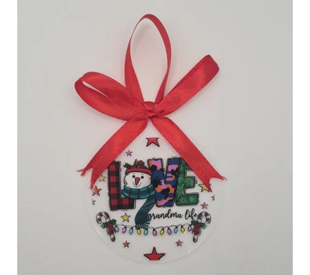 Love Grandma Life Ornament