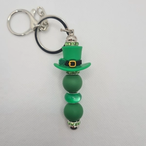 Lucky Hat Silicone Bead Keychain