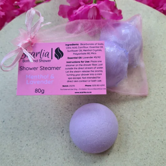 Menthol and Lavender Shower Steamers 80g