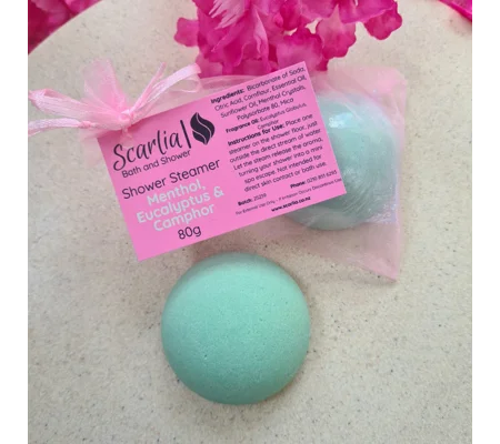Menthol, Eucalyptus & Camphor Shower Steamer 80g