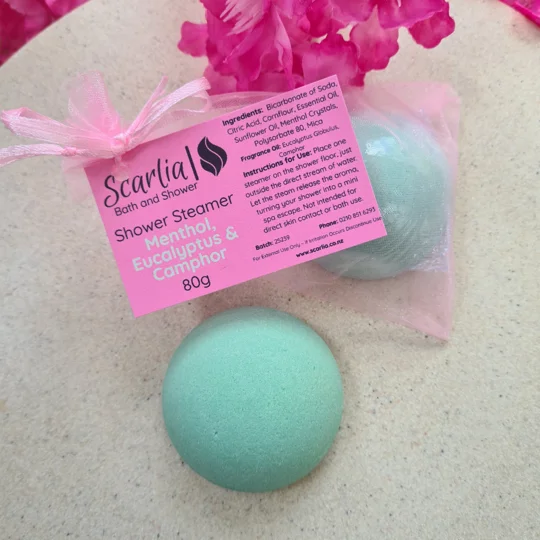 Menthol, Eucalyptus & Camphor Shower Steamer 80g
