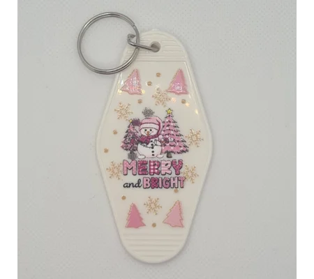 Merry and Bright Keychain