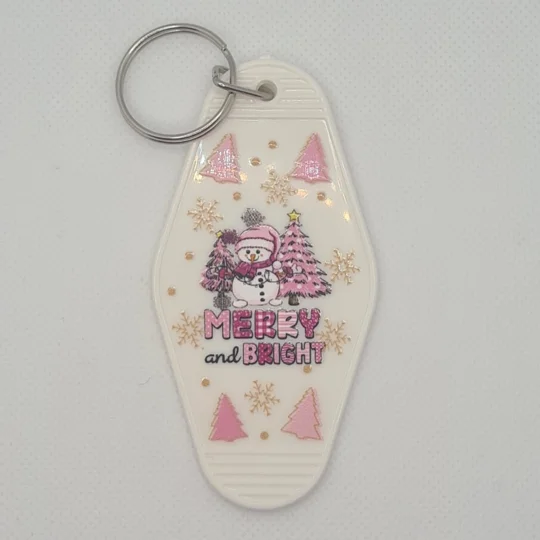 Merry and Bright Keychain