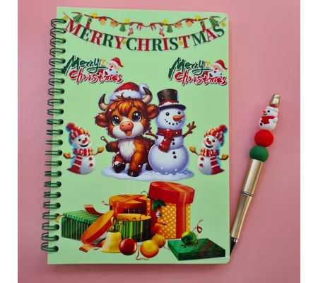 Merry Christmas Notebook and Pen Bundle