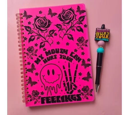My Mouth Can Hurt Your Feelings Notebook and Pen Bundle
