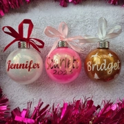 Personalised Glitter Baubles