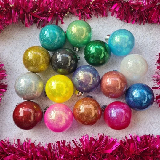 Personalised Glitter Baubles