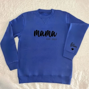 Dark Blue Personalised Mama Sweater