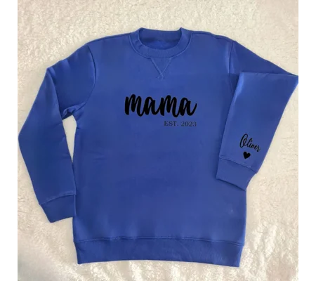 Dark Blue Personalised Mama Sweater