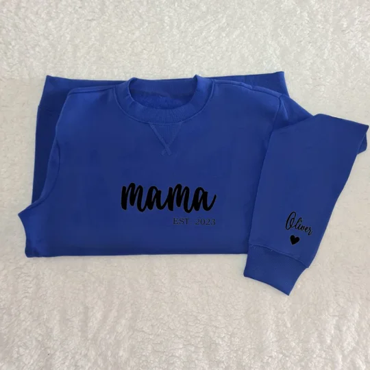 Dark Blue Personalised Mama Sweater