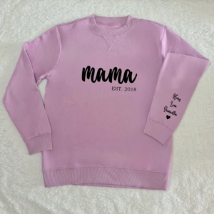 Purple Personalised Mama Sweatshirt