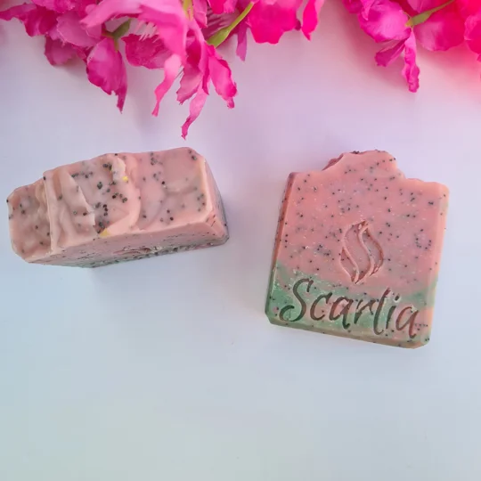 Pink Grapefruit and Mint Soap Bar 128g
