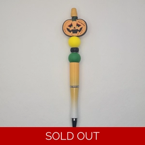 Pumpkin Silicone Bead Pen