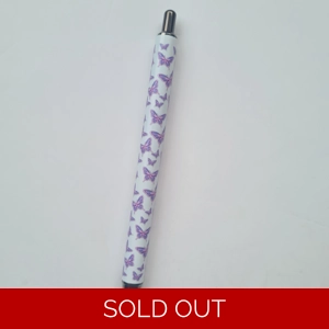 Purple Butterflies Metal Pen