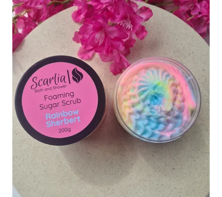 Rainbow Sherbet Foaming Sugar Scrub 200g