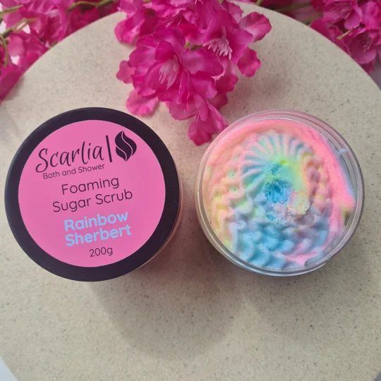 Rainbow Sherbet Foaming Sugar Scrub 200g