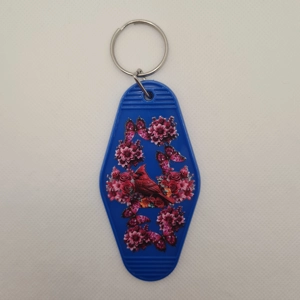 Red Cardinal Bird Keychain