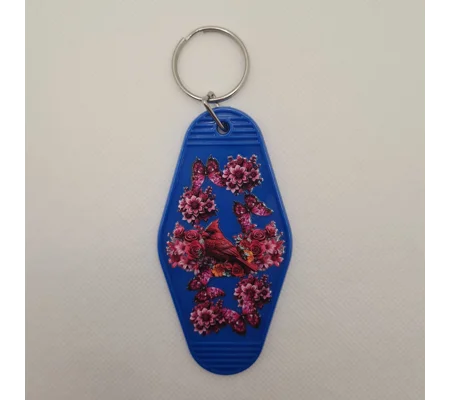 Red Cardinal Bird Keychain