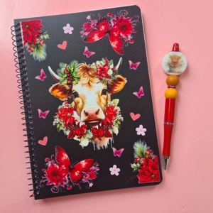 Red Cow Notebook and Pen Bundle