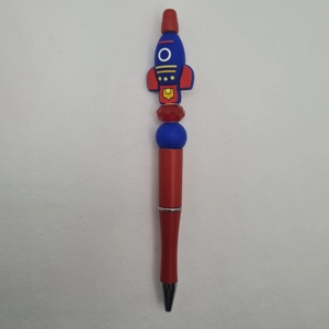 Rocket Ship Silicone Bead Pen
