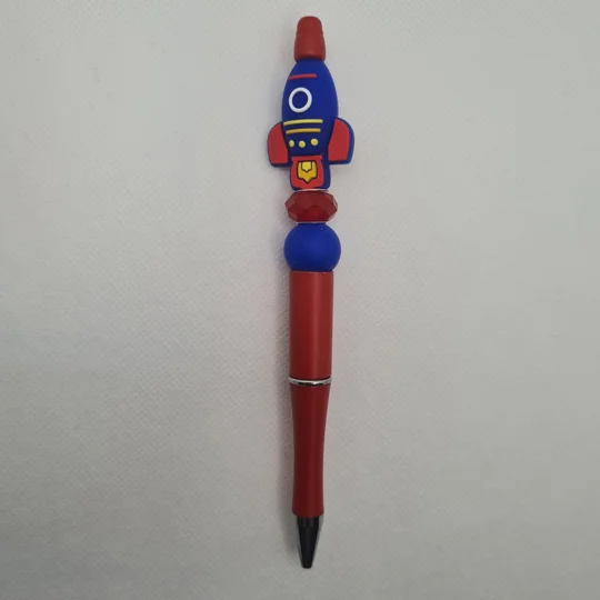 Rocket Ship Silicone Bead Pen