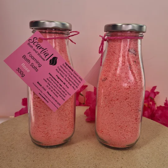 Rose Foaming Bath Salts 300g