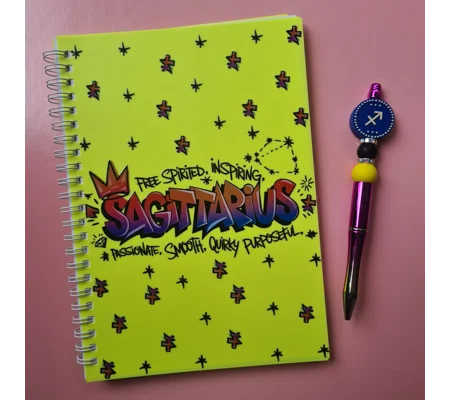 Sagittarius Star Sign Notebook and Pen Bundle