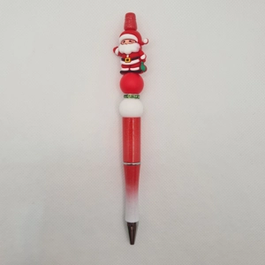 Santa Silicone Bead Pen