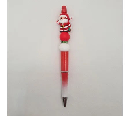 Santa Silicone Bead Pen
